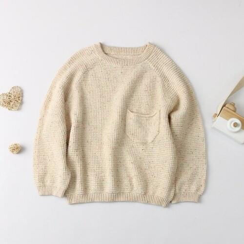 New Design Spring Autumn Romper Loose Colorful Dot Sweater Pocket Attached Teenage Girls Clothing Wholesale A3-SY-2012015