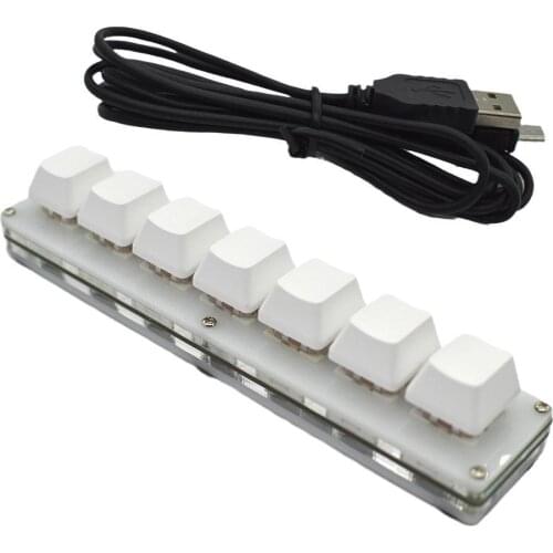 Programmable Mechanical Keyboard 7Keys Macro Keyboard Custom Keys Shortcut Keys USB Macro Programming Macropad Keypad