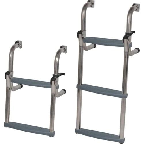 316 Stainless Steel Folding Short Base Ladder 2 Steps /3 Steps Marine Boat Yacht