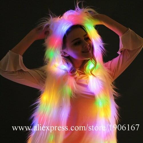 Illuminated Led Light Vest LED Night Light Up Bright Vest Dance Team DS Costumes Bar Nightclub Party Led Luminous Clothing
