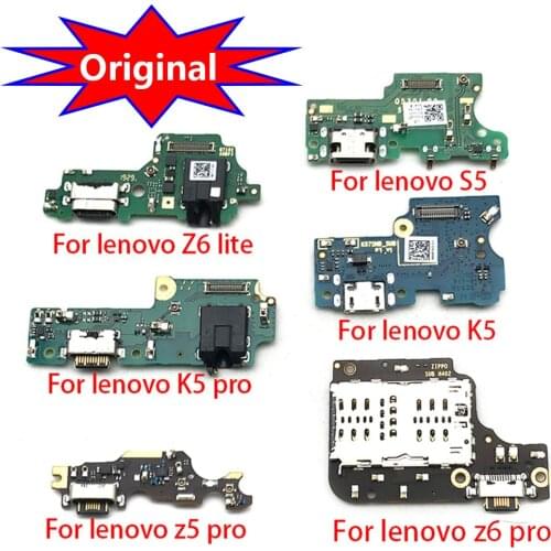 USB Charging Port Dock Connector Board Flex Cable With Mic Replacement Parts For Lenovo Z6 Lite K5 Z5 Z6 Pro K8 Note K8 Plus
