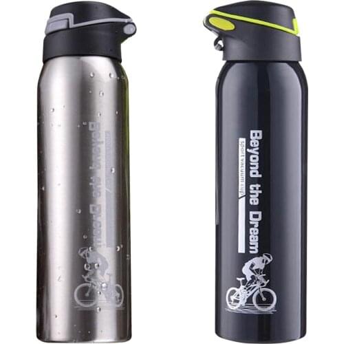 500ml Aluminum Alloy Mountain Bike Bicycle Water Bottle Kettle Cycling Thermos Warm Keeping Water Cup Sports Bottle Kind