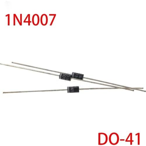 100pcs/lot 1N4007 4007 1A 1000V DO-41 Rectifier Diode New Original