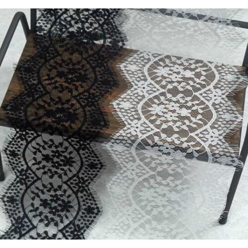 High-quality glass yarn method single eyelash lace DIY clothes skirt lengthening stitching clothing material