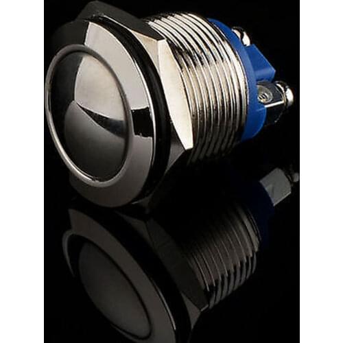 YOCOMYLY 10PCS Momentary 19mm Anti-vandal Metal Push button Switch Dome top for mod box