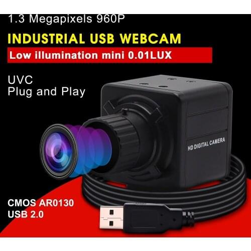 1.3 Megapixel 960P low Illumination Computer Vision Webcam AR0130 1/3 CMOS Sensor CS mount lens industrial machine vision camera