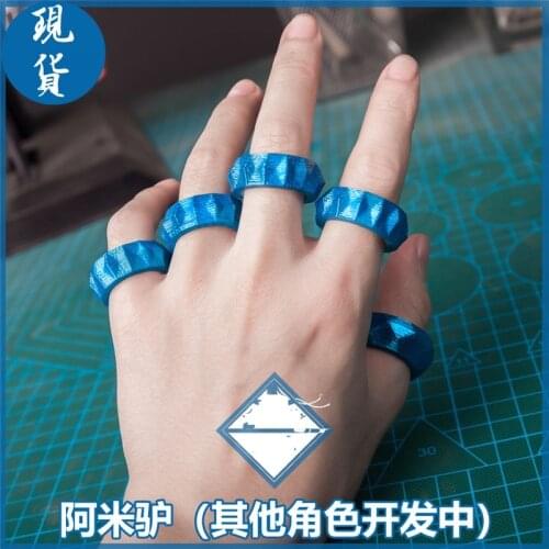 1PCS Game Arknights Amiya Finger Rings Take Photo Props Game Accessories Props Stage Property Ring Jewelry Gift Custom Made