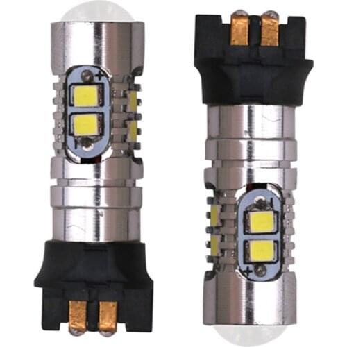 2Pcs High Power PWY24W PW24W Led Canbus Car Turn Signal Light Bulbs PWY24W 2323SMD Auto Car Reverse Light Lamps White Amber