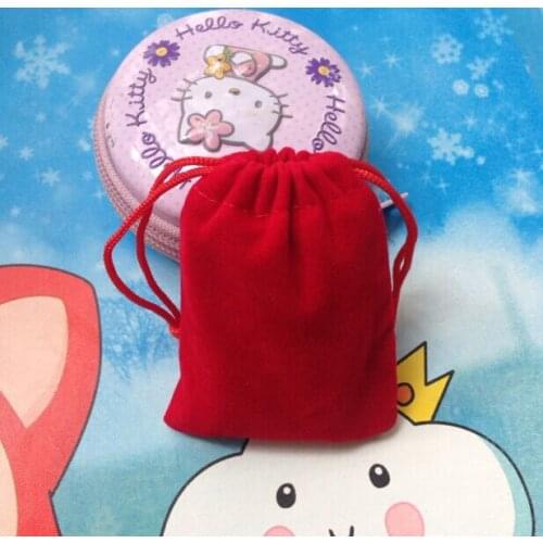 20pcs sales promotion high quality 5*7cm velvet jewelry pouch gift bag small cheap drawstring bag for jewelry ring packaging