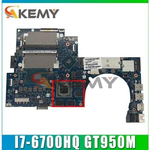 AKemy Laptop motherboard For HP ENVY 17-R 17-N 17T-N SR2FQ i7-6700HQ GT950M 4G Mainboard 829068-001 829068-601 ASW72 LA-C991P