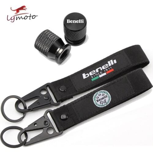 For BENELLI TNT 125 TNT135 Jinpeng 502 TRK502 TRK 502X Motorcycle Accessorie Tire Valve Caps Cover&Embroidery Key Chain Keychain