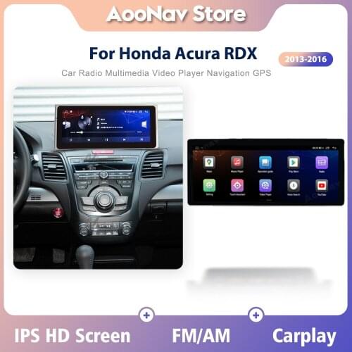 Car Multimedia Android 10.0 128GB For Honda Acura RDX 2013 2014 2015 2016 Car radio GPS Navigation player Stereo Touch Screen