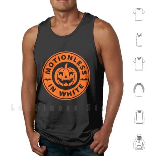 Motionless In Orange Tank Tops Vest Sleeveless Motionless In White Miw Chris Motionless Ryan Sitkowski Ricky Olson Vinny