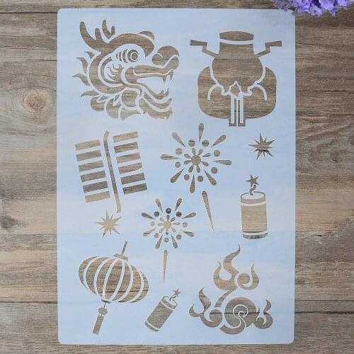DIY Craft Layering Stencils For Walls Painting Scrapbooking Stamping Album Decorative Embossing Paper Card Celebration Template