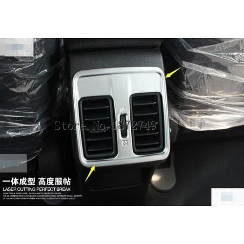 Chrome Rear Air Vent Outlet Cover Trim 1pcs For Honda CITY Sedan 2014 2015