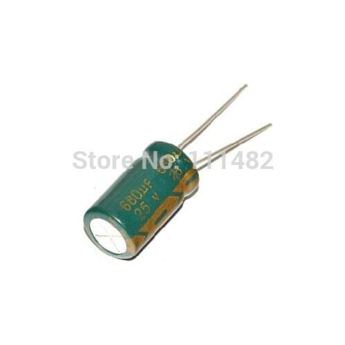 100PCS/LOT 25V 680UF Electrolytic capacitor 680UF 25V capacitor in stock Best price