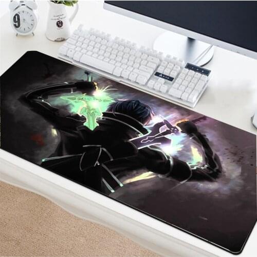 Maruige Anime Sword Art Online Mouse Pad Lock Edge Non-slip Game Table Mat Carpet Mat Customizable