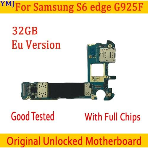 32GB for Samsung Galaxy S6 edge G925F Motherboard,Original unlocked for Samsung G925F Mainboard with Full Chips,Free Shipping