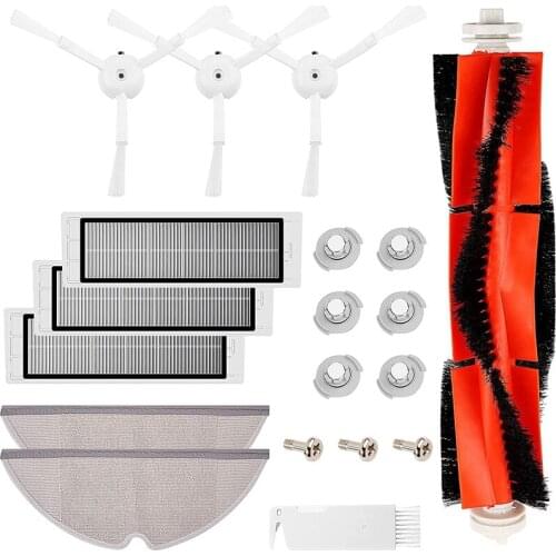 19 Pcs Accessories Kit for Xiaomi Robot Roborock S50 S51 S55 S5 S6,Replacement Brush & Filters for Xiaomi Vacuum Cleaner