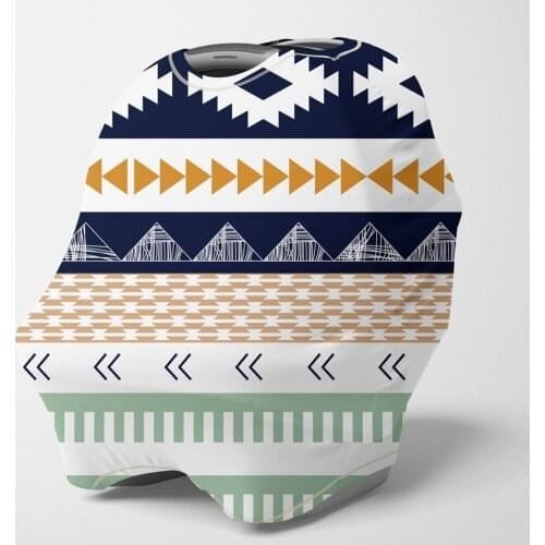 Baby Nursing Cover Multi Use Breastfeeding Scarf - Baby Car Seat Covers, Infant Stroller Cover, Carseat Canopy for Boys (Aztec)