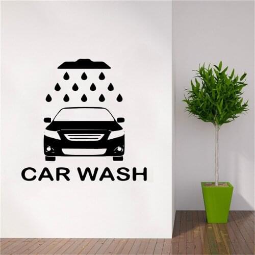 Car Wash Wall Sticker Vinyl Wall Decal For Car Wash Car Repair Vinyl Wall decal Wash Wallpaper Stickers Mural Waterproof ov757