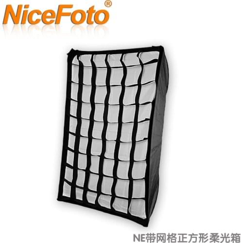 NiceFoto studio flash softbox economic type mesh square softbox ne08-70x100cm