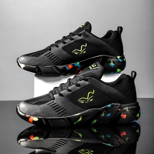 New Couple Fashion Sneakers Men Running Shoes Women Sport Walking Shoes Breathable Light Comfortable Trainers Big Size 38-44