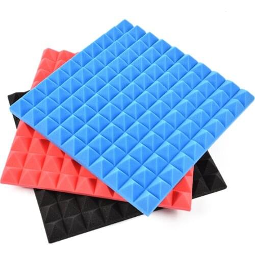 50*50CM Pyramidal Acoustic Panels DIY Mural Wall Stickers for Wall Door Decoration Sound Insulation Noise Reduction Studio Foam