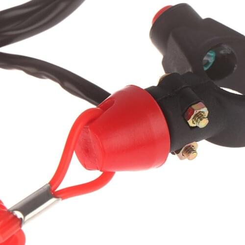 ATV Motorcycle Boat Tether Lanyard Emergency Kill Stop Engine Switch Push Button 100% Brand new and high quality