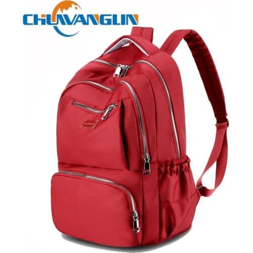 Chuwanglin Backpack Female Backpack Nylon Men Women Backpack Travel Shoulder Bags Youth School Bag For Teenager Girls 2191546