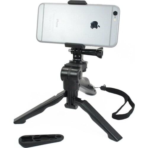 Foldable Tripod and Smartphone Mount Setup fr Live Streaming, or Video Recording