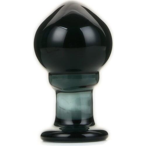 62mm Glass Butt Plug Anal Dilator Glass Anal Plug Dildo G Spot Stimulator Butt Plugs Glass Dildos For Women Buttplug