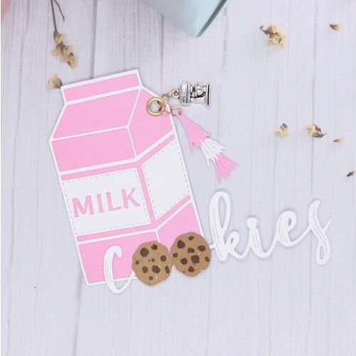 YPPCRAFT Milk Cookies Embellishment Metal Cutting Dies Stencils for DIY Scrapbooking Decorative Embossing DIY Paper Cards