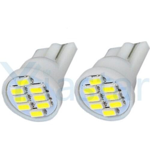 1000pcs Wholesale White T10 8 Smd 3014 LED 8smd 8led 194 168 192 W5W Wedge Led Reading Lamp Interior Lights DC 12V