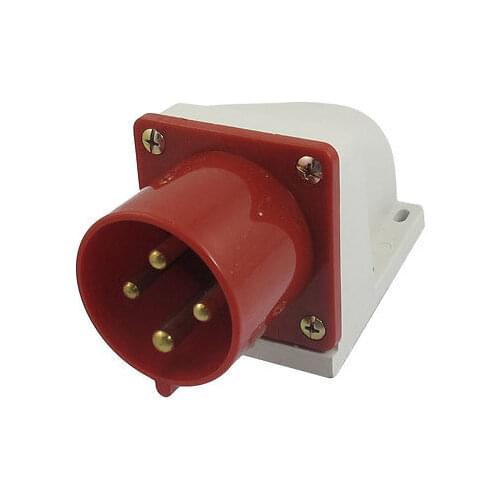 32A Splash Proof 3P+E IEC309-2 Industrial Panel Mount Plug Connector
