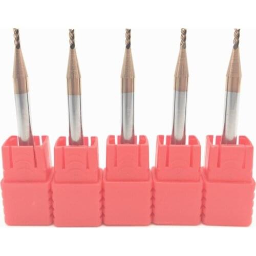 5PCS HRC60 1.5mm Solid Carbide Endmills ENDMILL D1.5X4XD4X50L 4 Flute Standard Length Side milling Slotting Profiling face mill