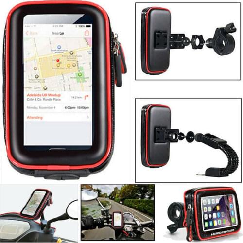 Motorcycle Mobile Phone Holder Support Moto Bicycle Stand For Smartphone Bike Waterproof Bag Cell Phone Case GPS Holder