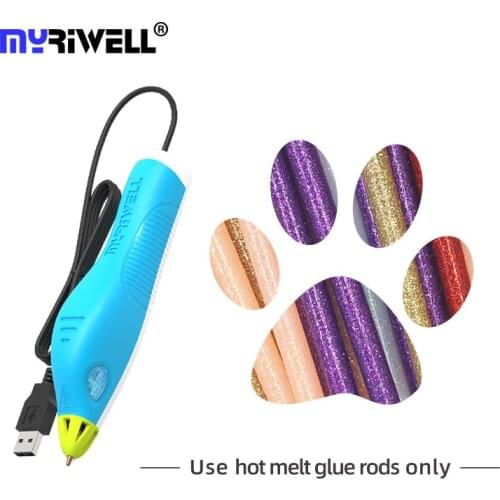 Myriwell Hot Melt Glue Gun Pen DIY Household Home DIY Tools Creative Toy Gift For Kids Design RS-100B