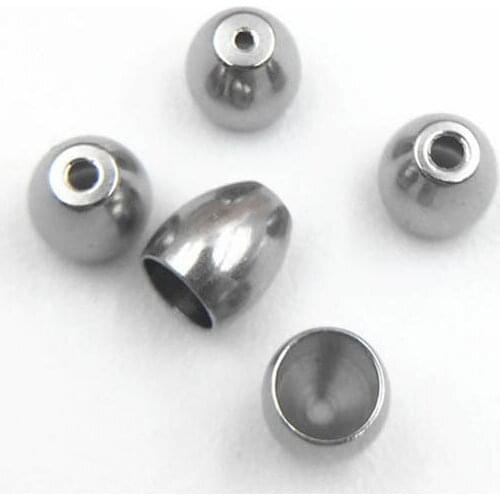 Stainless Steel Tube Cord End Cap 3mm 4mm 5mm DIY Crafts Findings Jewelry Accessories For Bracelet Jewelry Making