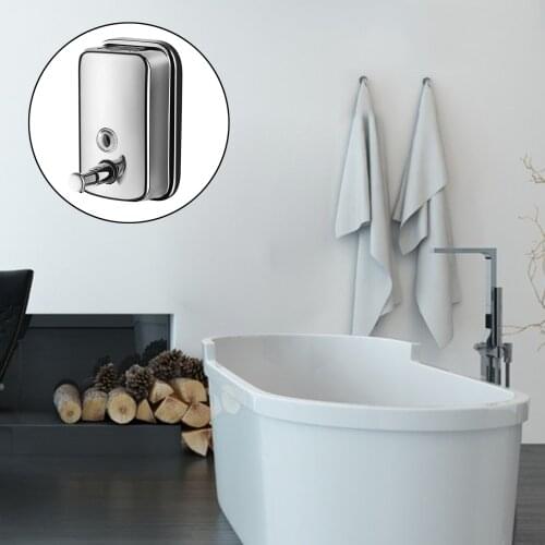 Wall Mounted Liquid Soap Dispenser,Stainless Steel for Restaurants/Schools/Bathroom Hand Dish Lotion Accs