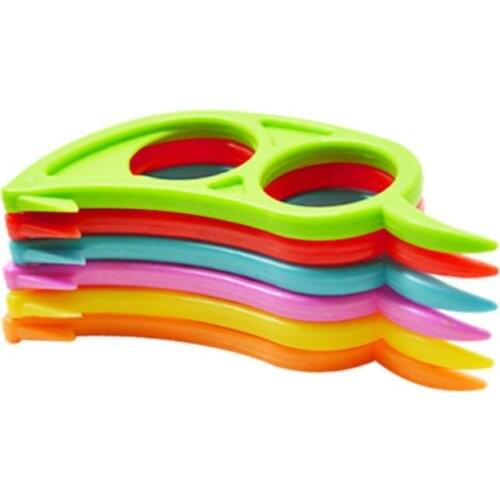 1pc Colorful Fruit Slicer Peeler Remover Plastic Orange Citrus Lemon Openers Mini Hand Grapefruit Peeling Cutter Kitchen Gadgets