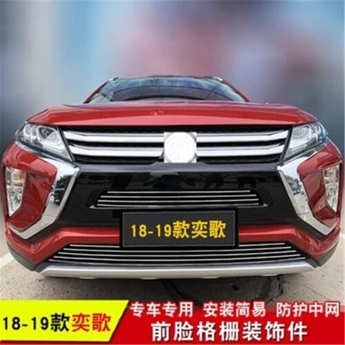 Stainless steel Front under Grille Around Trim Racing Grills Trim for Mitsubishi Eclipse Cross 2018-2020 Car-styling