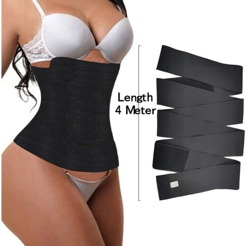 Free Size Waist Trainer Cincher Shaperwear Belt Slimming Tummy Control Wrap Belt Bands Body Shaper Fajas Elasticity One Size