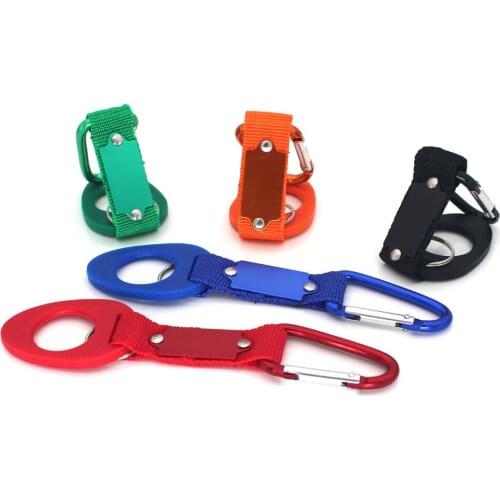 1-2pcs/lot Silica gel water bottle buckle Sports Outdoor Backpack Kettle Buckle Camping Hiking Mountaineering Travel Carabiner