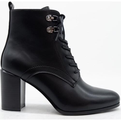 Nice styles Black button Females footwear Square and High Heel Ankle Classic Boots With Round Toe style heel solid shoes