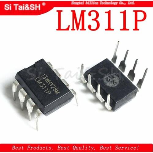 10PCS LM311P DIP8 LM311 DIP 311P DIP-8 DIFFERENTIAL COMPARATORS WITH STROBES new and original IC