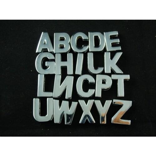 50 pieces/lot) Pet dog cat collarss Mixed 18mm Width Personalized A-Z High Polished Block Slide Letter Charm