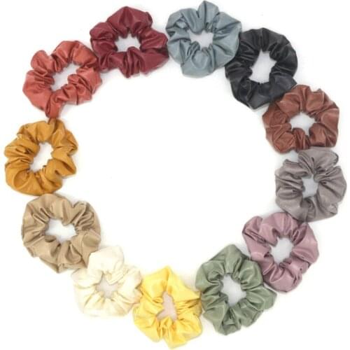 Free shipping Fashion women solid Hair bands ladys cute basic hair scrunchies girls hairties Accessories Ponytail Holder