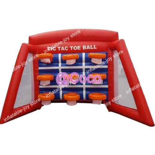 Free air ship to door,5*3*3mH Tic Tac Toe ball games, basketball toss hoop carnival games,commercial rental sport games for kids