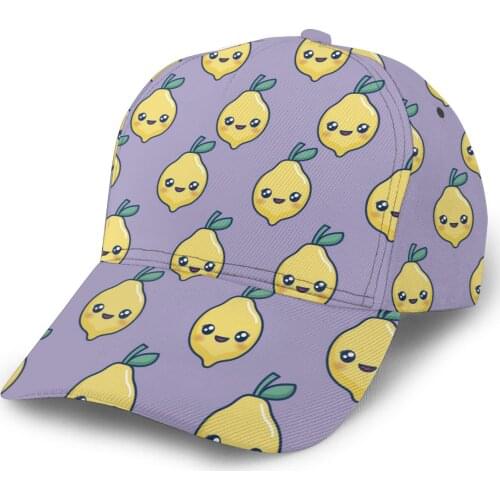 Cute Kawaii Lemons Outdoor Sport Caps Baseball Hat Men Women Visor Cap Baseball Cap Street Hip Hop Caps